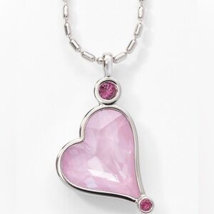Touchstone Crystal by Swarovski  MY HEART IS YOURS pink heart necklace BNIB